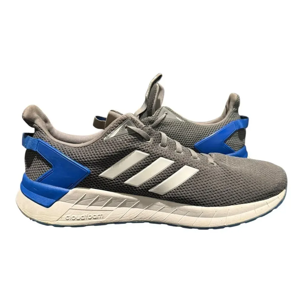 Adidas Questar Ride Men's Size 13 Gray Blue Athletic Running Sneakers